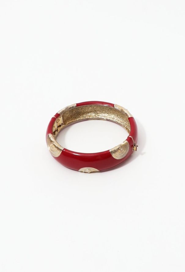 Balenciaga Vintage Resin Bangle Bracelet - 3
