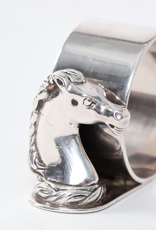 Hermès 1960s Ravinet d'Enfert Silver Napkin Ring - 2