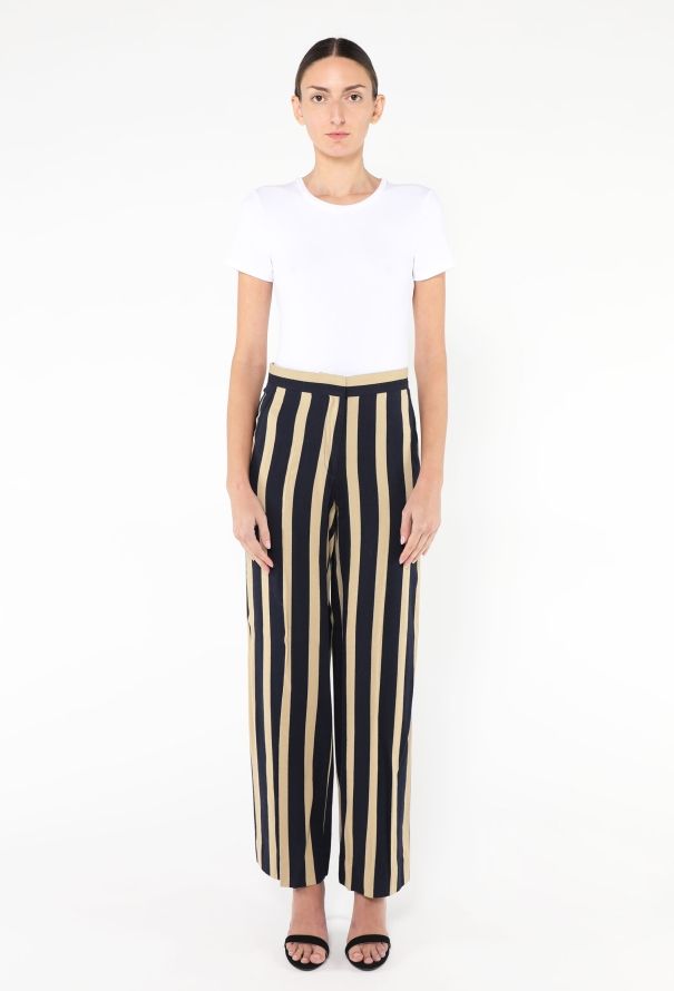 Dries Van Noten 2023 Striped Crêpe Trousers - 2
