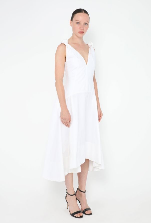 Bottega Veneta 2022 Asymmetrical Poplin Dress - 4