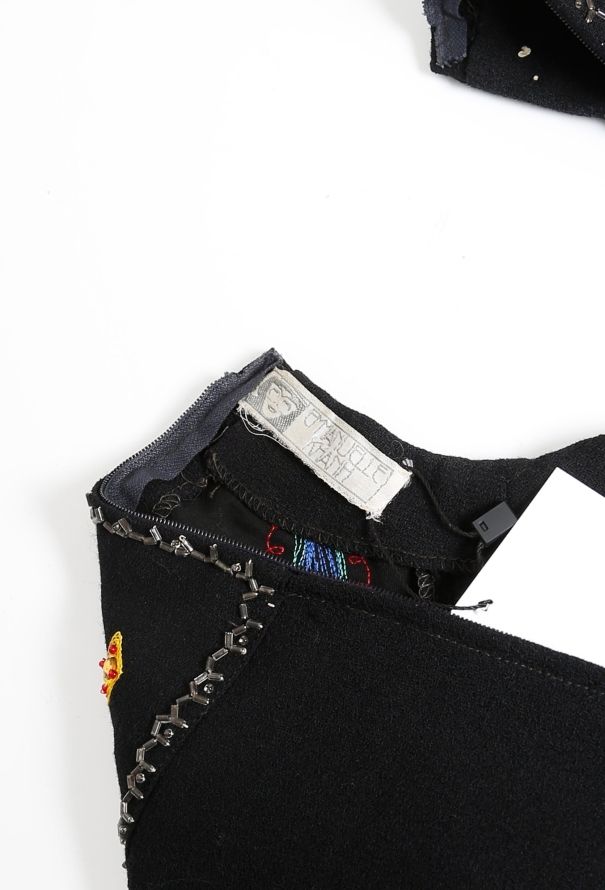 Exquisite Vintage Iconic Emmanuelle Khanh Paisley Embroidered Dress - 5