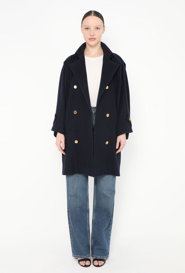 Céline Vintage Felted Military Jacket - 5
