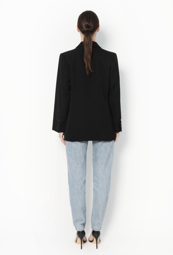 Saint Laurent Vintage Notched Smoking Blazer - 5
