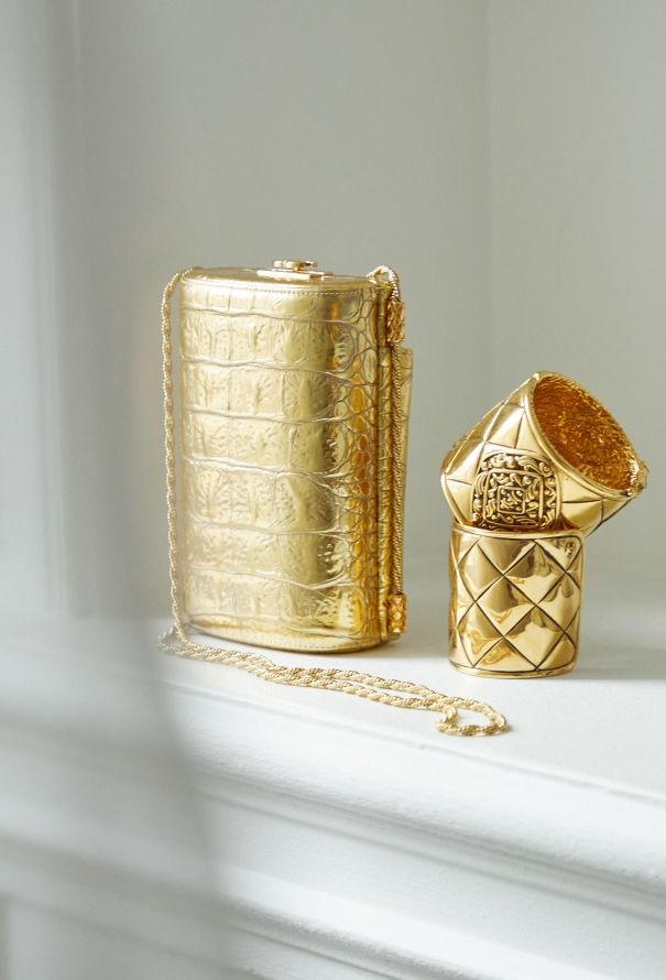 Chanel Rare Pre-Fall 2019 Gold Mini Evening Bag - 2