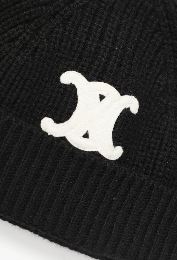Céline 2021 Cashmere Triomphe Beanie - 3