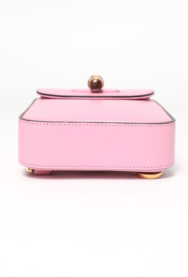 Gucci 2023 Pink Bamboo Mini Crossbody Bag - 7