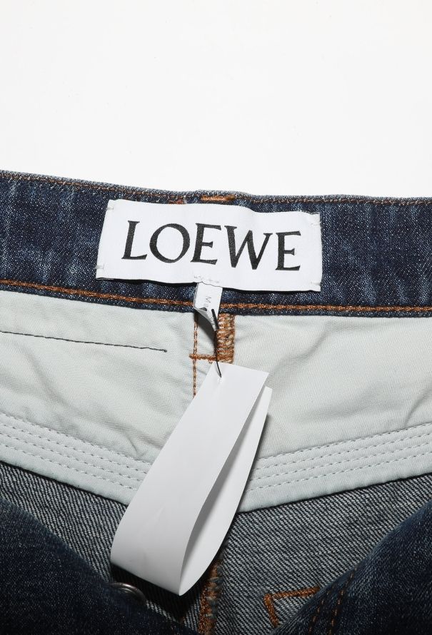 Loewe Wide-Leg Stitched Jeans - 5