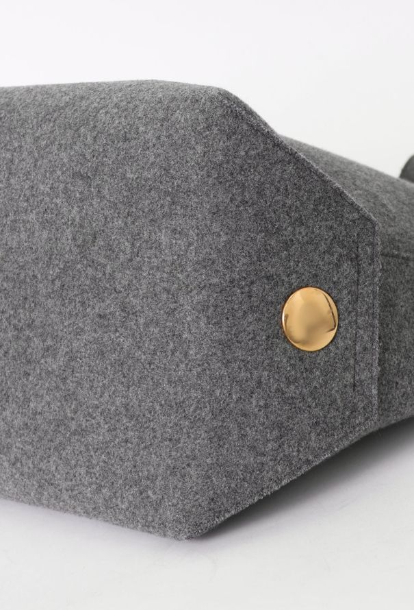 Céline Grey Felt Orb Tote Bag - 10