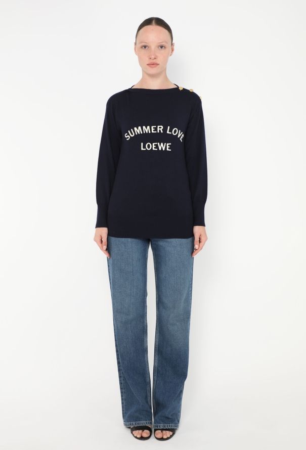 Loewe 2018 Summer Love Monogram Sweater - 3