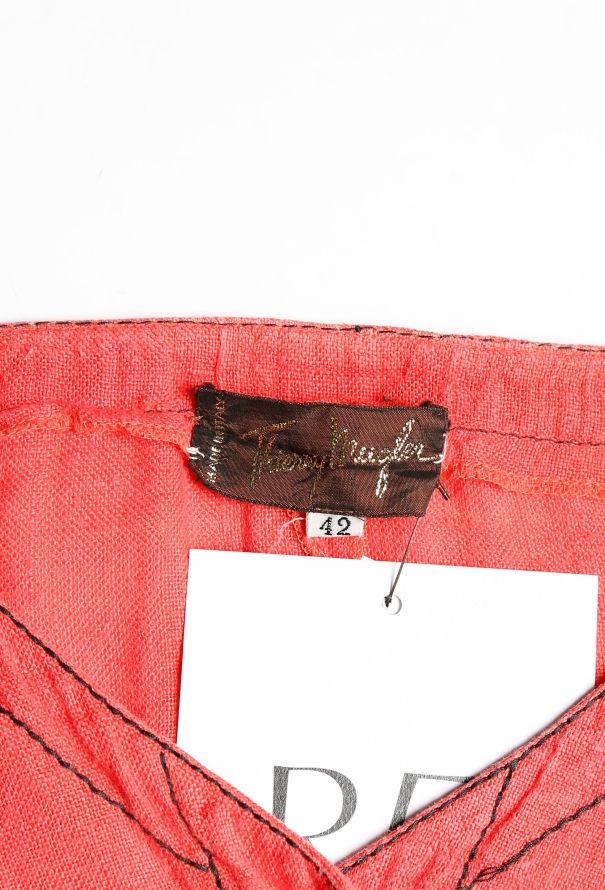 Thierry Mugler 80s Bicolor Linen Jumpsuit - 5