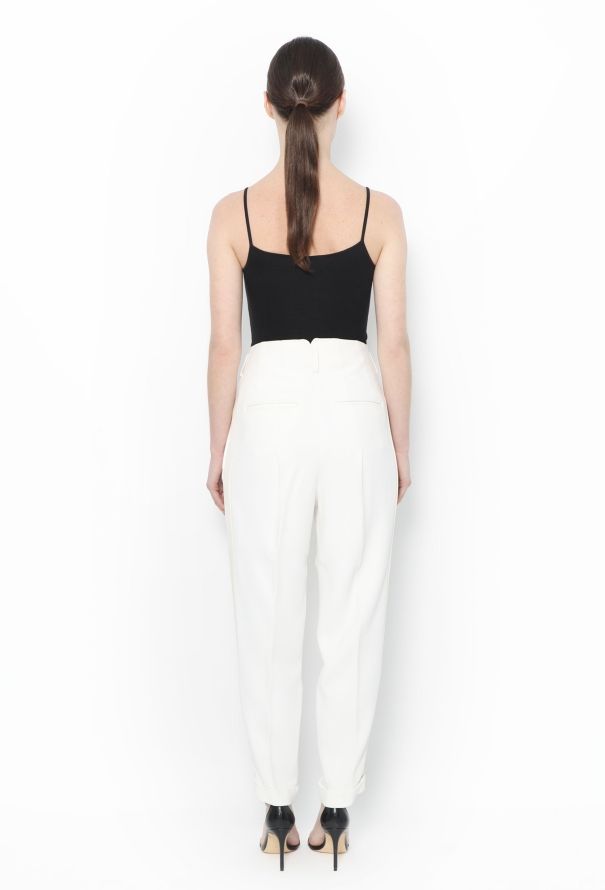 Céline Side-Stripe Silk Trousers - 4