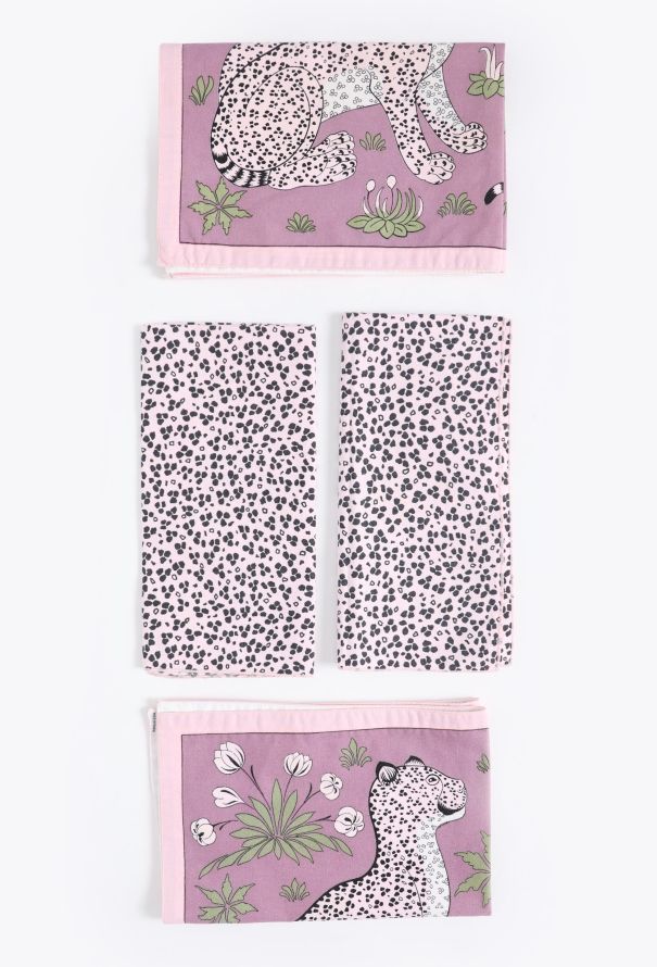 Hermès Vintage 'Les Léopards' Placemat Set - 3