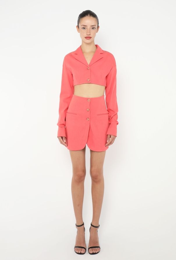 Dolce & Gabbana RARE S/S 1992 Cropped Tulip Ensemble - 3