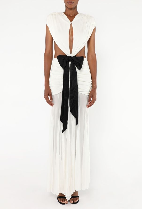 Loewe S/S 2023 Ruched Open-Back Gown - 4