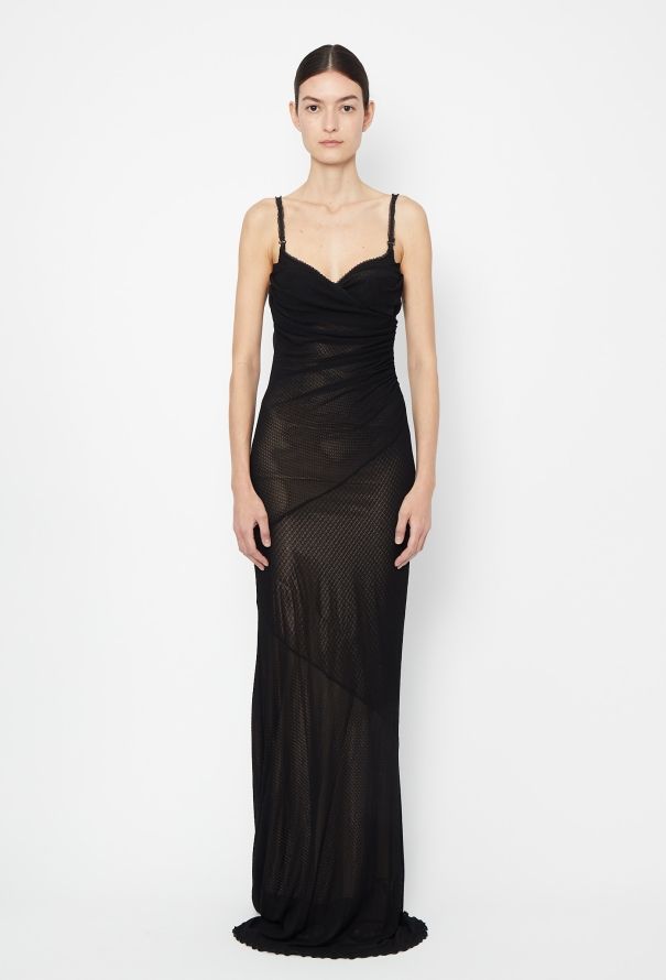 Guy Laroche '90s Ruched Bustier Dress - 1