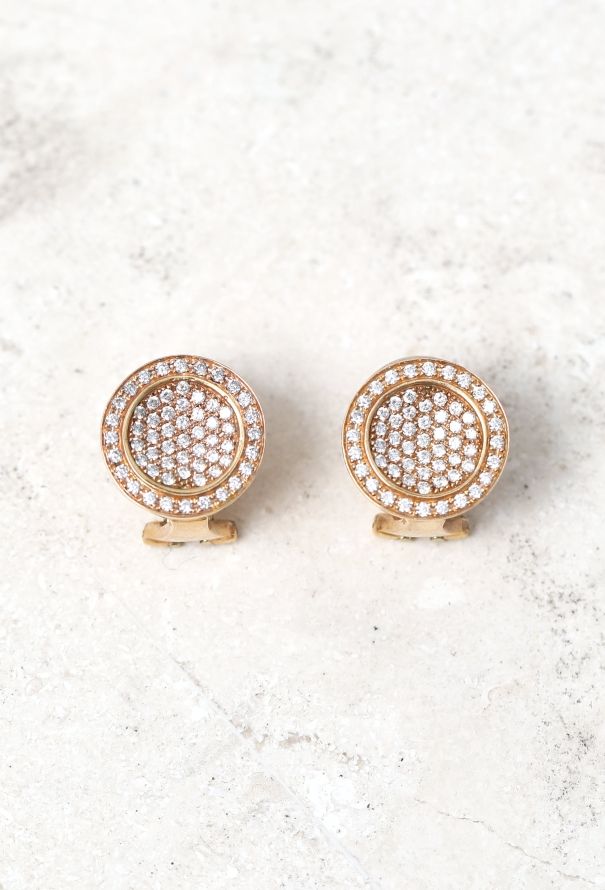 Vintage & Antique 18k Yellow Gold & Diamond Earrings - 1