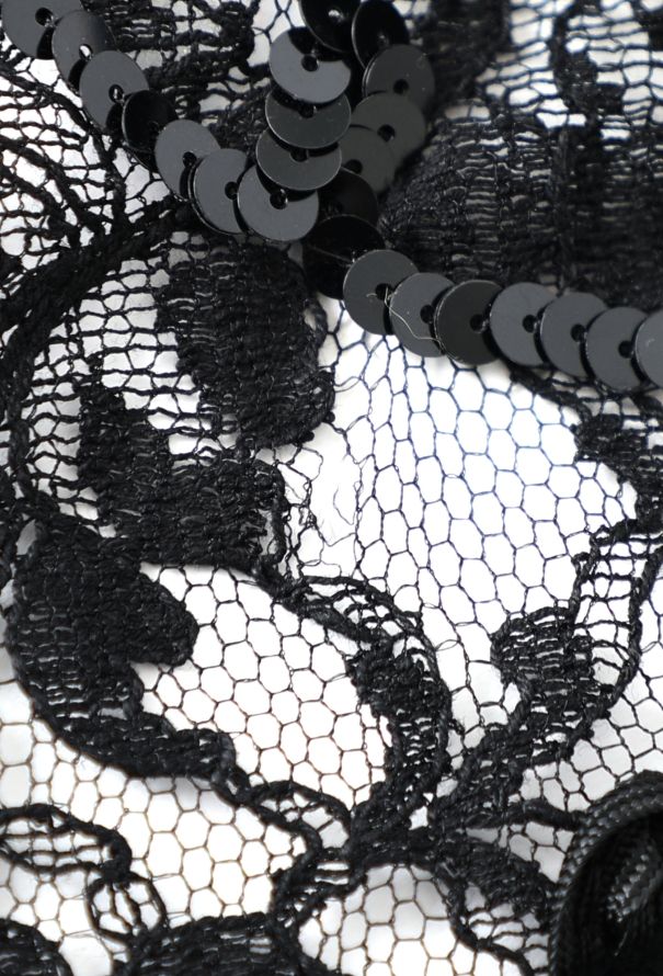 Dior Vintage Floral Lace Dress - 8