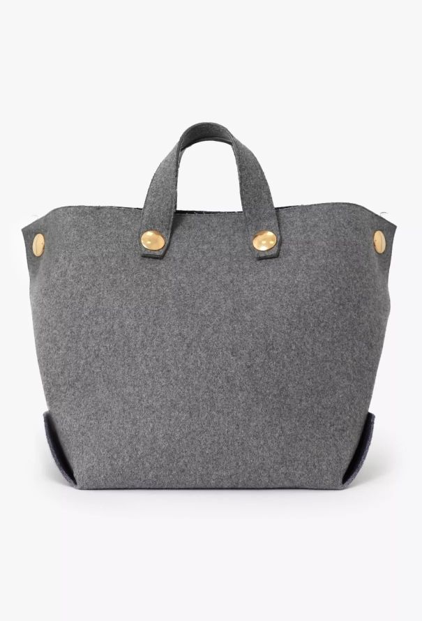 Céline Grey Felt Orb Tote Bag - 1