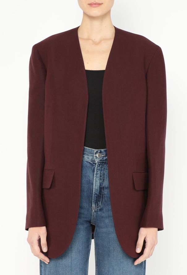 The Row F/W 2022 Fie Collarless Blazer - 1