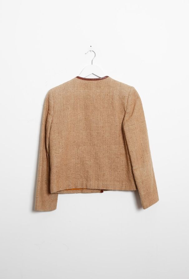 Leather Trim Jacket - 7