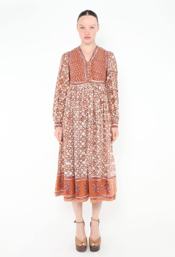 World Treasures Authentic Indian Block Print Dress - 1