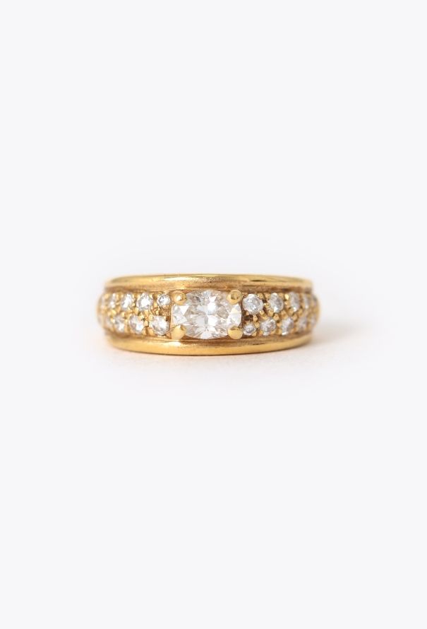Boucheron Vintage 18K Yellow Gold & Diamond Axelle Ring - 1