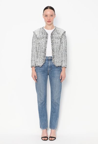 Chanel STUNNING Pearl Trim Lesage Jacket - 2