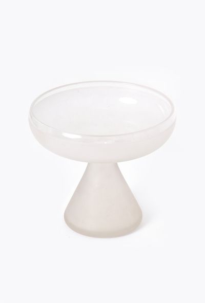 Vintage Objects & Decor 1940s Art Deco Frosted Pedestal Bowl - 2