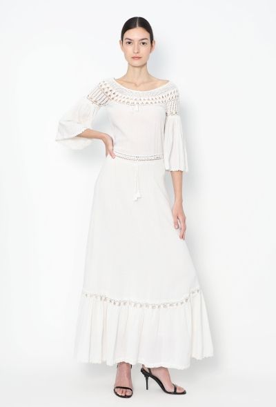 Crochet Cotton Maxi Dress - 1