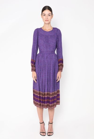 Oscar De La Renta '70s Bohemian Floral Ensemble - 2