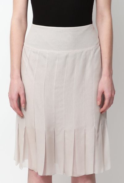 Chanel 2004 Silk Pleated Skirt - 2