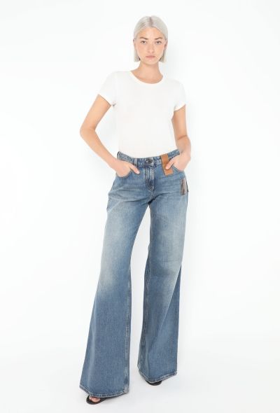 Louis Vuitton 2024 Monogram Wide-Leg Jeans - 1