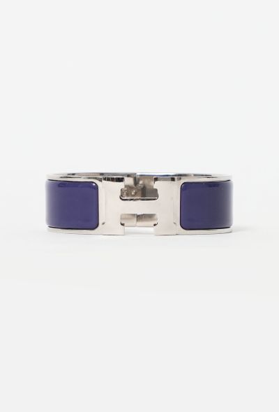 Hermès Clic Clac 'H' Bracelet Purple - 1