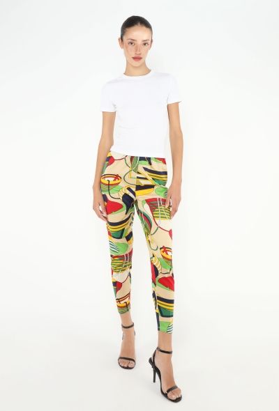 Hermès 1990 Cotton 'Thalassa' Leggings - 1