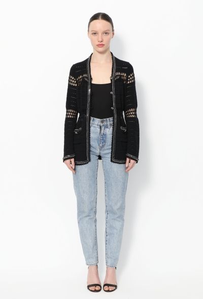 Chanel 2010 Chainlink Trim Cardigan - 2