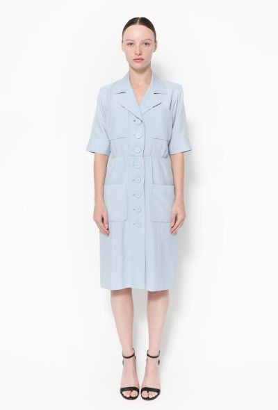 Saint Laurent Vintage Silk Safari Dress - 1