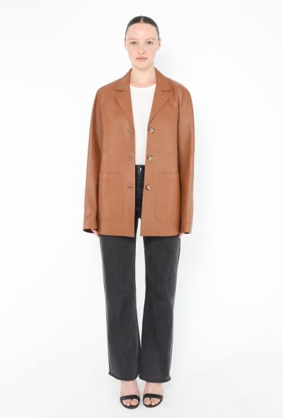 Toteme 2024 Lambskin Leather Jacket - 2