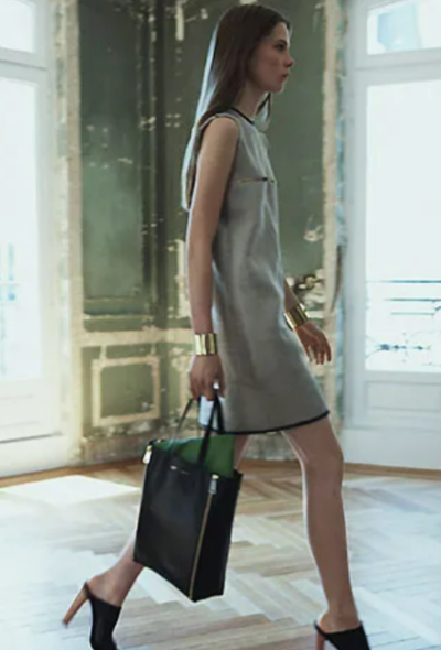 Céline Resort 2011 Leather Trim Dress - 2