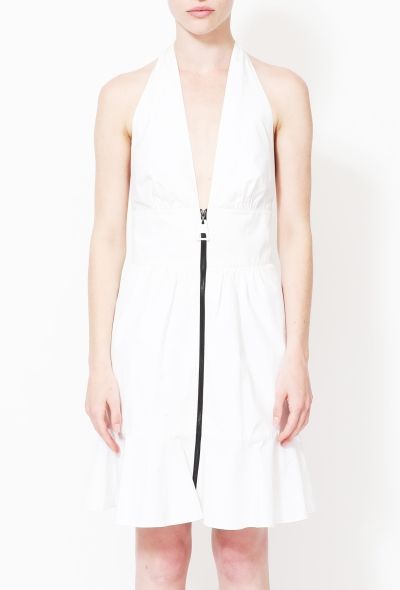 Louis Vuitton 2014 Contrast Zip Halter Dress - 2