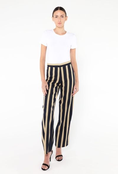 Dries Van Noten 2023 Striped Crêpe Trousers - 1