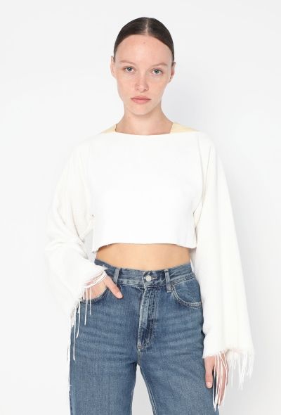 Céline S/S 2013 Frayed Bouclé Top - 1