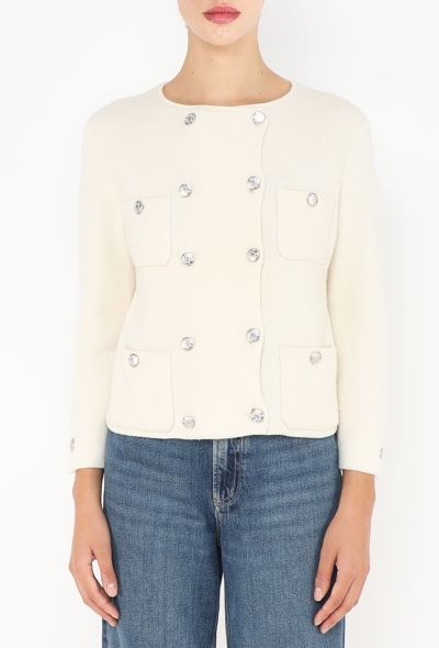 Chanel 2022 Double-Breasted Cashmere Cardigan - 1