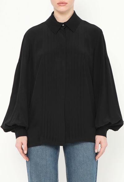 Chanel 2017 Pleated Silk Tunic - 1