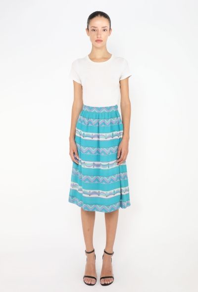 Emilio Pucci '70s Abstract Georgette Skirt - 1