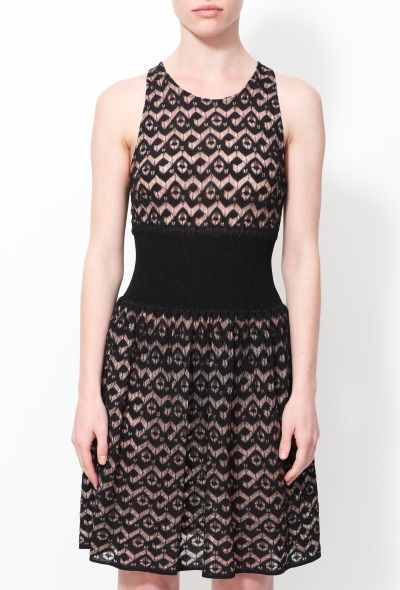 Alaïa Embroidered Lace Skater Dress - 2