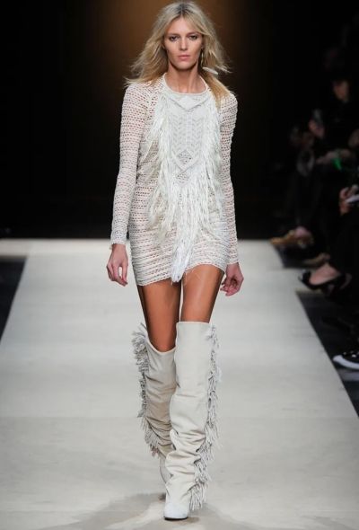 Isabel Marant F/W 2011 Fringe Crochet Dress - 2