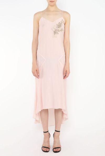 Chloé 2001 Embroidered Voile Slip Dress - 2
