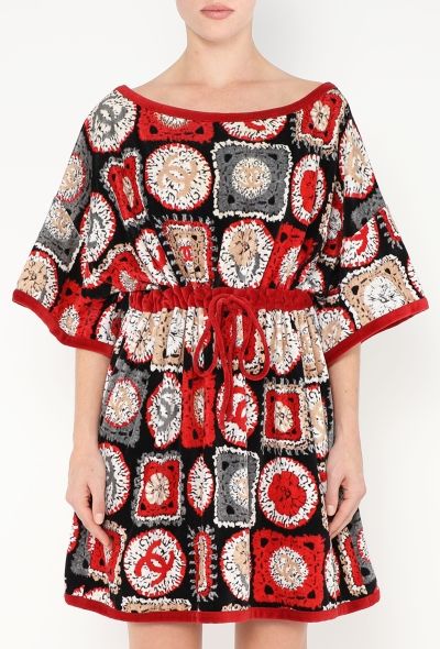Chanel Printed Velvet Drawstring Tunic - 2