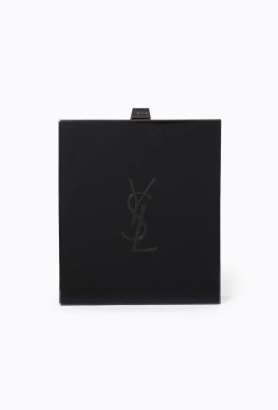Saint Laurent Black Tuxedo Box Clutch - 1