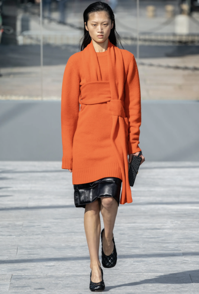 Bottega Veneta F/W 2019 Wrap Knit Dress - 2